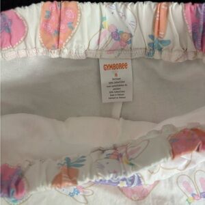 Gymboree White and Pink Bunny Print Skirt